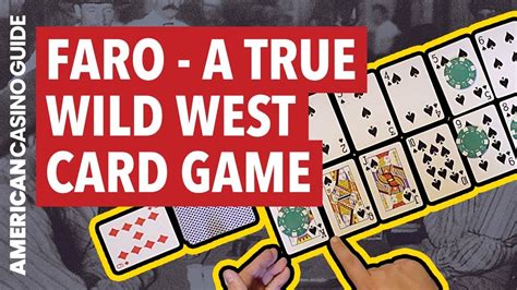 faro game|faro card game wild west.